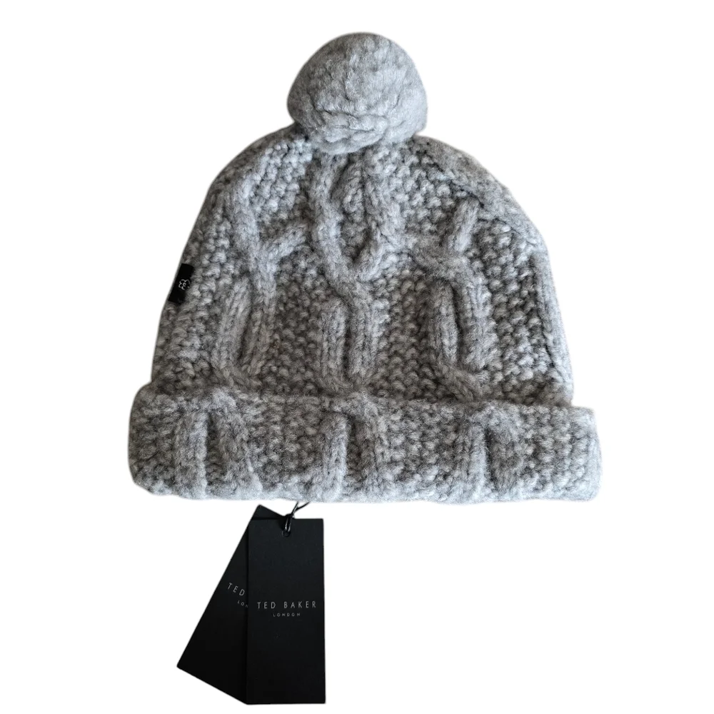 🌻NWT Ted Baker Men's Ivur Pom-Pom Hat, One Size, Wool Blend